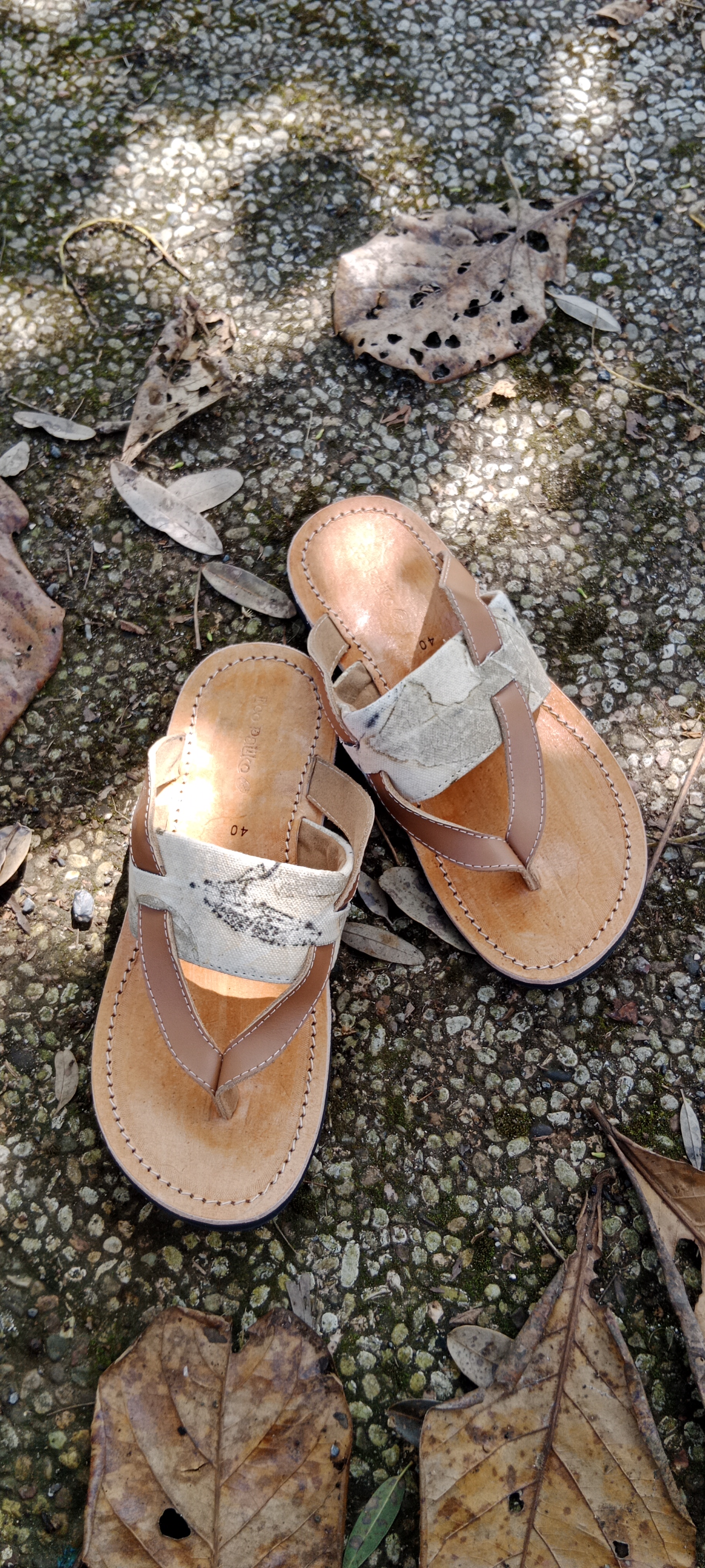 Sandal datuak ecoprint  Slipa